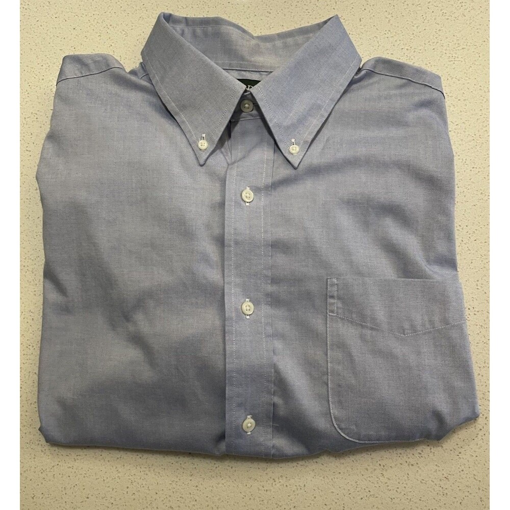 Lauren Ralph Lauren Men's 17 1/2 34/35 Light Blue Dress Shirt Non Iron